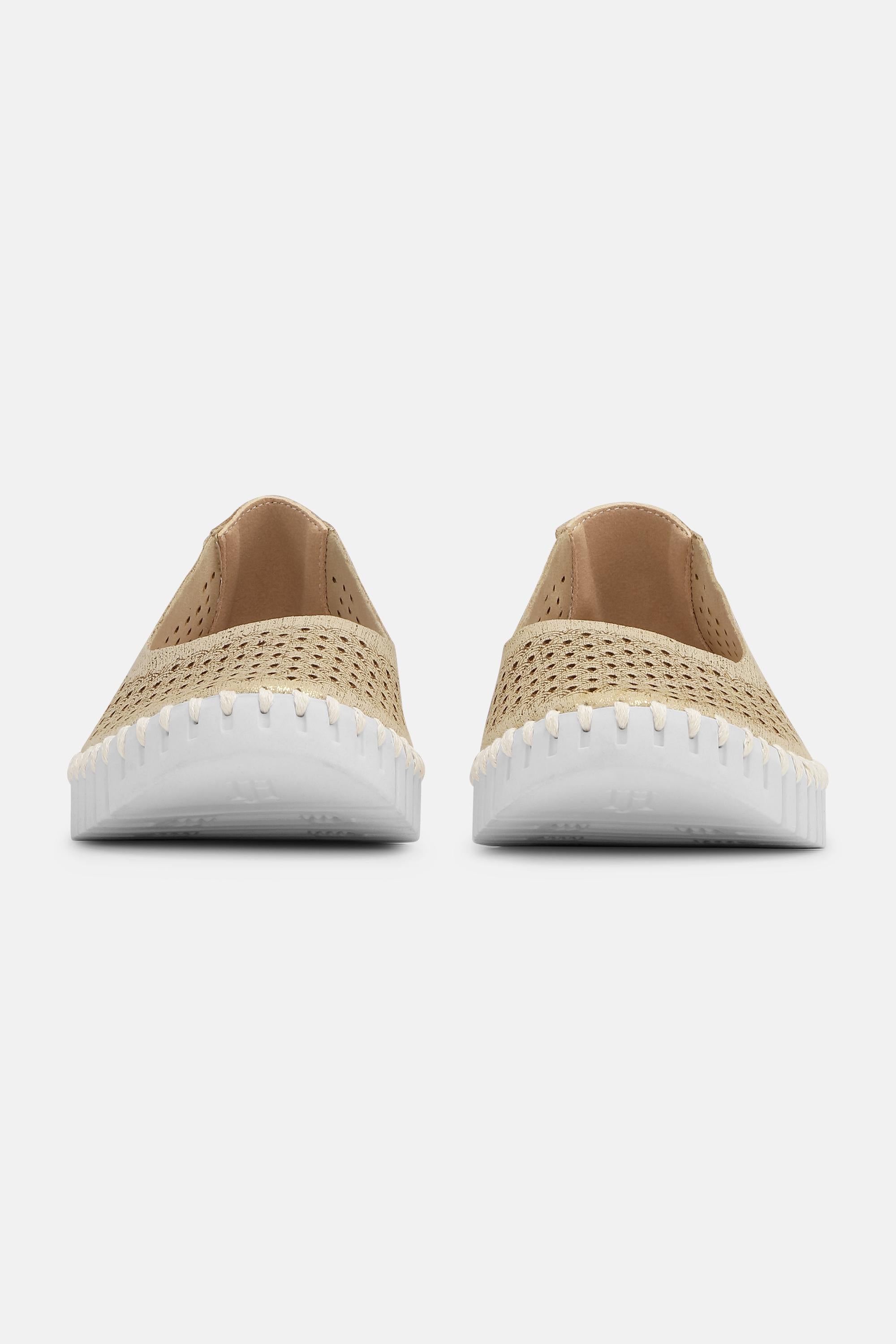 Tulip Zapatos con Brillo - Platin White
